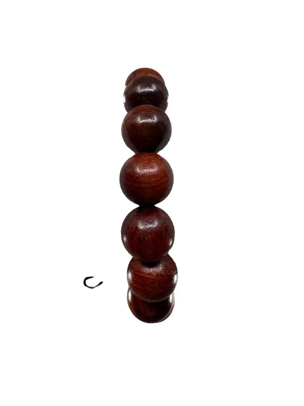 Natural Rosewood 12mmx17 Beads Bracelet Sissoo Wood Prayer Mala 16.3g